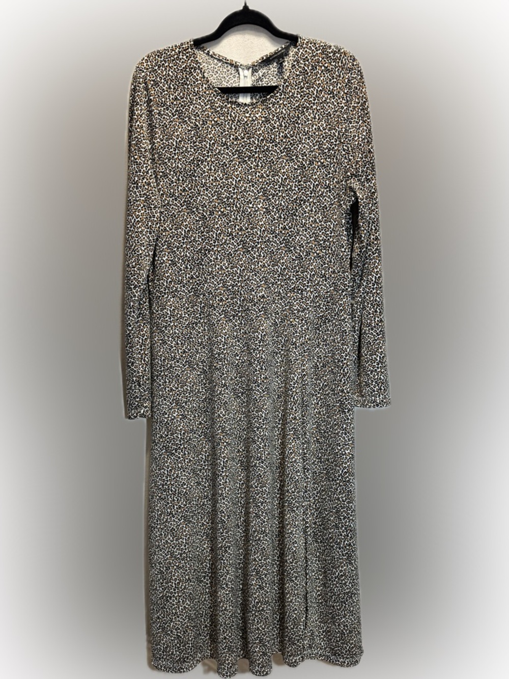 Banana Republic Cheetah Print Long Sleeve Maxi Dress XL